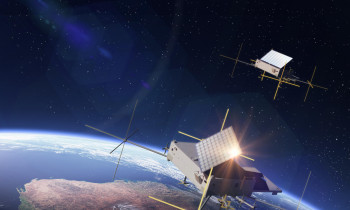 Skykraft satellites orbiting above Australia Illustration by Tony BelA 1 v3.53MB